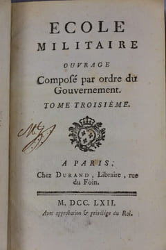 École militaire : ouvrage composé par ordre du gouvernement. RAYNAL, Guillaume-Thomas
