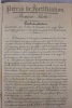 Cours militaires : fortification ; administration militaire ; armes à feu portatives ;  canonier; topographie ; phyique ; etc.. Manuscrit ...