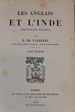 Les Anglais et l’Inde (nouvelles études). Valbezen (E. de)