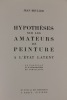 Hypothèses sur les amateurs de peinture à l'état latent, un postulat et 16 lithographies en corollaire. BRULLER Jean alias VERCORS