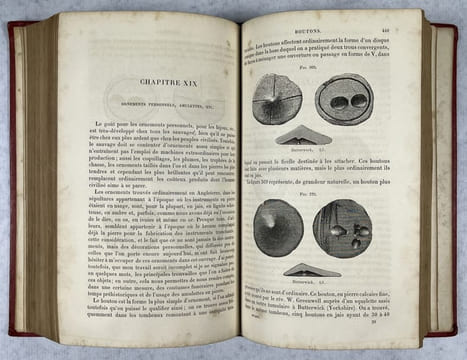 Les âges de la pierre : instruments, armes et ornements de la Grande-Bretagne. Traduit de l'anglais par E. Barbier, revu et corrigé par l'auteur.... ...