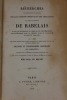 Recherches bibliographiques et critiques sur les éditions originales des cinq livres du roman satirique de Rabelais et sur les différences de texte ...