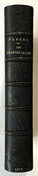 Les Provinciales (texte de 1656-57) publiées avec notes et variantes et précédées d'une préface par M. S. de Sacy,... . PASCAL, Blaise