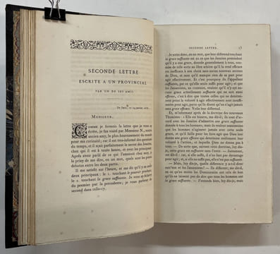 Les Provinciales (texte de 1656-57) publiées avec notes et variantes et précédées d'une préface par M. S. de Sacy,... . PASCAL, Blaise