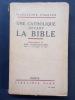 Une catholique devant la Bible. CHASLES, Madeleine
