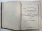 Notes prises par les élèves de l’école impériale centrale des arts et manufactures au cours de Minéralogie et Géologie. Année Scolaire 1869-70. SELLE, ...