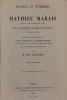 Journal et Mémoires de Mathieu Marais Avocat au Parlement de Paris sous la Régence et le règne de Louis XV (1715-1737). . MARAIS (Mathieu)
