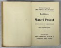 Comment paru : "Du côté de chez Swann". Lettres de Marcel Proust. Introduction et commentaires par Léon Pierre-Quint. PIERRE-QUINT, Léon
