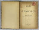 St Mark’ Rest, the history of Venice written for the help of the few travellers who still care for her monuments, . RUSKIN, John 
