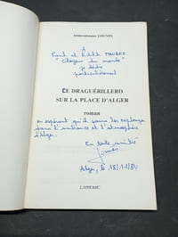 Le draguerillero sur la place d'Alger (avec un envoi de l’auteur)