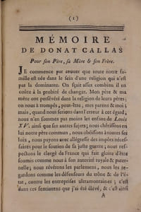 Collection de plaquettes originales sur l’affaire Calas