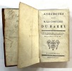 Anecdotes sur M. la comtesse du Barri. Pidansat de Mairobert, Mathieu-François