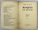 Masques sur mesure. MAC ORLAN, Pierre