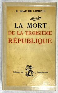 La mort de la Troisième République