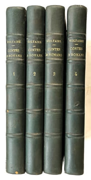 Contes et romans. Texte établi et présenté par Philippe Van Tieghem [4 volumes]. VOLTAIRE