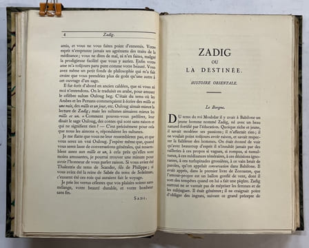 Contes et romans. Texte établi et présenté par Philippe Van Tieghem [4 volumes]. VOLTAIRE