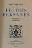 Lettres persanes. Lettrines de Robert Lanz. Collection ''Le Musée du Livre''.. MONTESQUIEU, Secondat de.