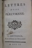 Lettres d'une Péruvienne. Augmentées de celles du Chevalier Déterville et suivies des Lettres d'Aza ou d'un Péruvien.. GRAFFIGNY Françoise de
