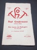 Thot. De Virgo - 583 - à Jésus - 263. - II. Sept conférences d'ordre divin et une leçon de Pythagore. Paris, 1929-1930, par le Professeur Paviot. ...