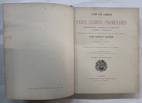 L'art des jardins : parcs, jardins, promenades : étude historique, principes de la composition des jardins, plantations, décoration pittoresque et ...
