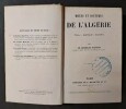 Mœurs et coutumes de l'Algérie. Tell. Kabylie. Sahara.. DAUMAS, Eugène 