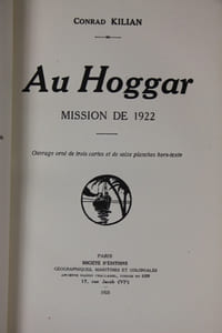 Au Hoggar. Mission de 1922.