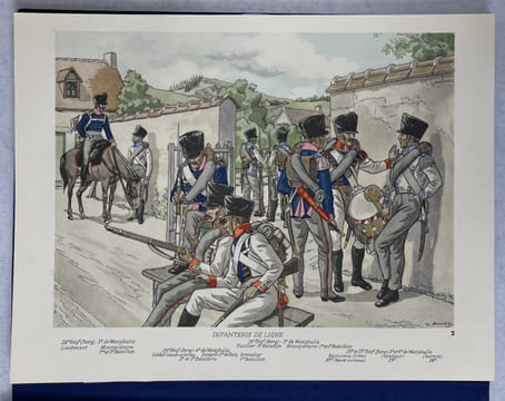 L'Armée prussienne de Waterloo. Illustrations de Gabriel Bourdier. BOURDIER, François Robert