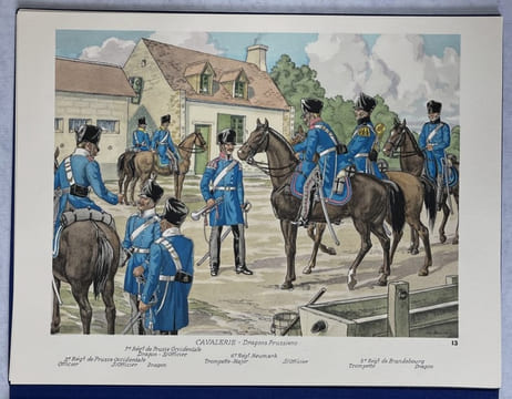 L'Armée prussienne de Waterloo. Illustrations de Gabriel Bourdier. BOURDIER, François Robert