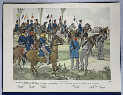L'Armée prussienne de Waterloo. Illustrations de Gabriel Bourdier. BOURDIER, François Robert