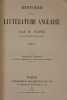 Histoire de la littérature anglaise. Taine, Hippolyte