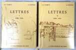 Lettres [2 volumes]. Présentation, choix et notes de Gilbert Guisan et Doris Jakubec. Ramuz, Charles-Ferdinand ; Cingria, Alexandre