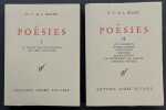 Poésies [2 volumes]. Textes, notes et variantes établis par Jacques Buge. Milosz, Oscar Vladislas de Lubicz