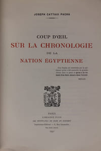 Coup d'oeil sur la chronologie de la nation egyptienne