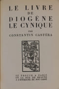 Le livre de Diogène le Cynique. Illustré de cent vingt gravures dessinées d'après l'antique par Castéra, Constantin - Image 2