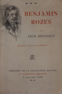 Benjamin Rozes. Illustrations et gravures de Vadasz.. HENNIQUE (Léon) - Vadasz