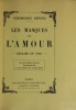 Le Masque de l’amour. Théâtre en vers.. Gérard (Rosemonde) 