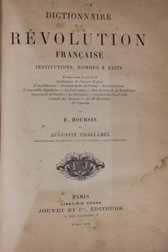 Dictionnaire de la Révolution française.. Boursin (Elphège) - Challamel (Augustin)
