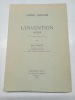 L'invention poème avec introduction et notes par Paul Dimoff. CHÉNIER, André