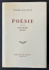 Poésie X-XI Mélodrame. Moires. JOUVE, Pierre Jean