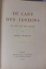 De l’art des jardins du XV° au XX° siècle.. Fouquier (Marcel) 