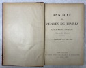 Annuaire des ventes de livres [12 volumes. Série complète]. DELTEIL, Léo