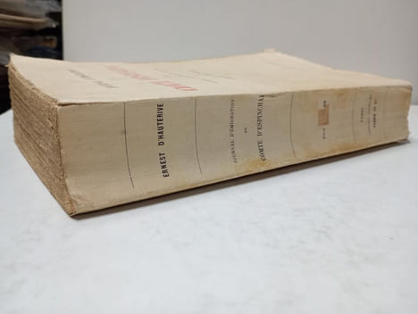 Journal d'émigration du Comte D'Espinchal publié d'après les manuscrits originaux par Ernest D’Hauterive. D’HAUTERIVE, Ernest