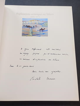Explorations artistiques au Sahara : 1850-1975 (avec un envoi de l’auteur). CAZENAVE, Elisabeth