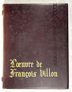 L’Oeuvre de François Villon. édition en vieux français et version en français moderne par Raoul Mortier. Illustrations de Marcel Jeanjean. VILLON, ...
