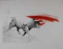 Toros III..Lthographie signée, justifiée 250/250.. Jean Louis Goitard