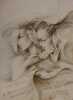 Duo (Ocre). Lithographie signée, justifiée VIII/-. Gérard DARAN