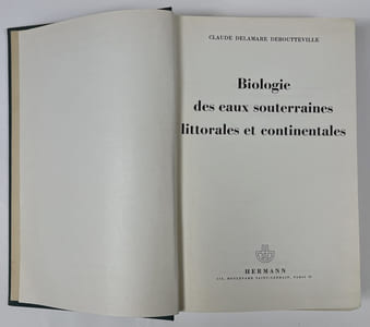 Biologie des eaux souterraines littorales et continentales