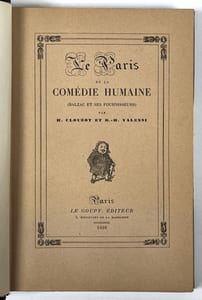 Le Paris de la Comédie humaine : Balzac et ses fournisseurs 