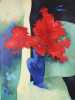 [Bouquet]. Lithographie signée, justifiée 65/125. Claude GAVEAU