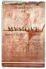 45 siècles de musique dans l’égypte ancienne, à travers la sculpture, la peinture, l'instrument, documents photographiques réunis et classés. ...